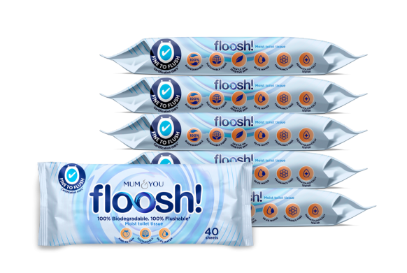 Floosh! Moist Toilet Tissue (6 Pack)