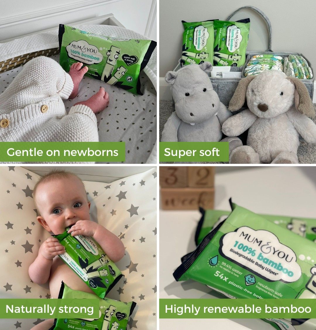 Bamboo Wipes 5 Pack