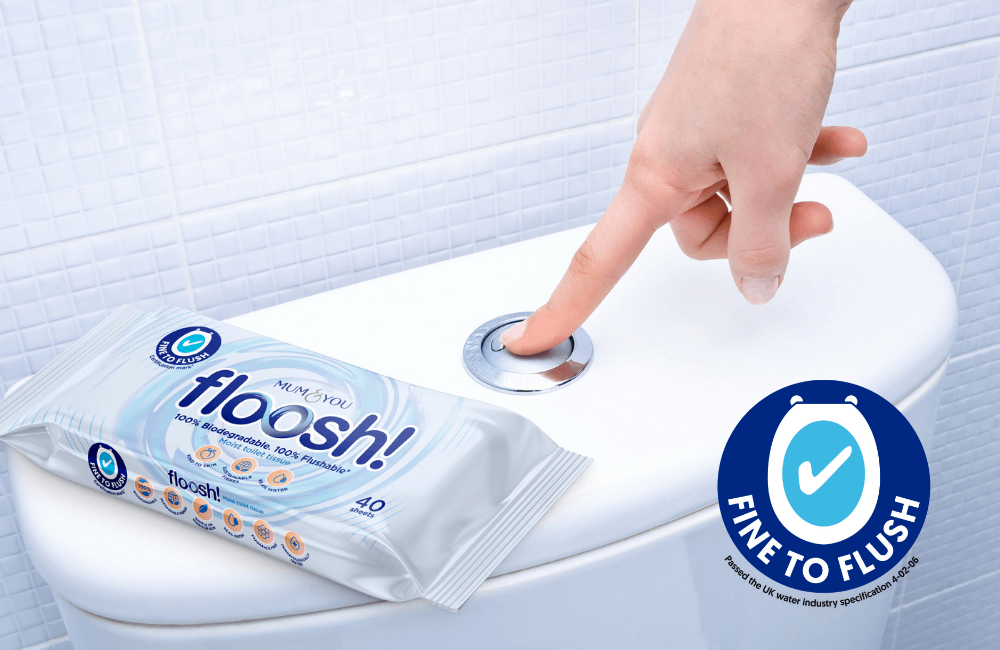 Floosh! Flushable Moist Toilet Tissue Bundle