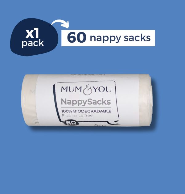 100% biodegradable Nappy Sacks - 4 Pack