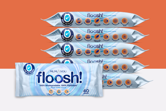 Mum & You Floosh! Moist Toilet Tissue
